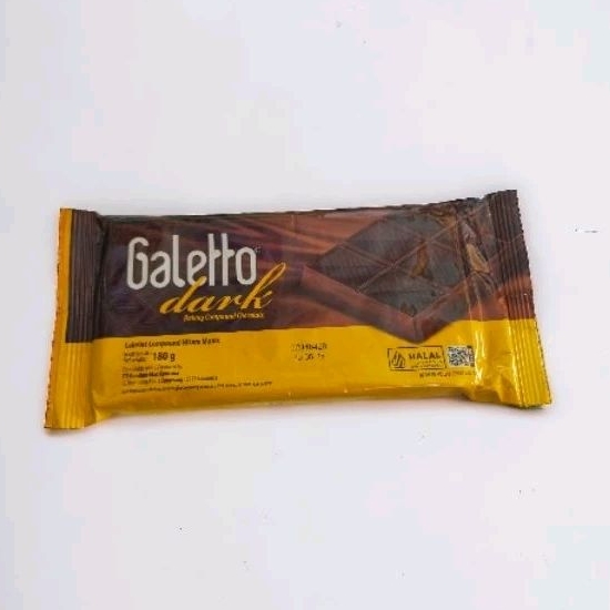 

Galetto Dark Compound chocolate 180g /coklat batang 180g