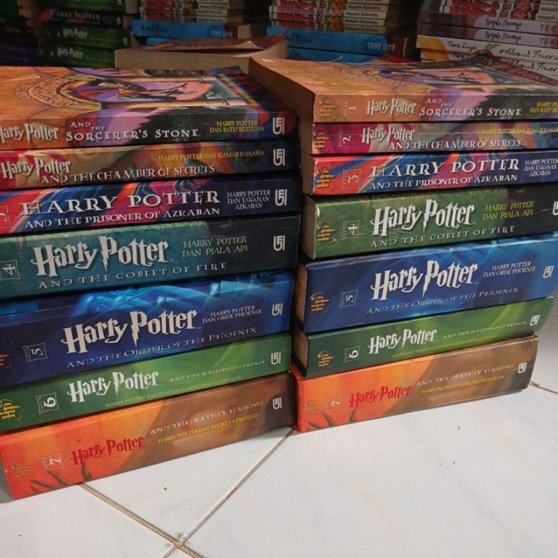 NOVEL HARRY POTTER PAKET 7 BUKU. ORIGINAL. BEKAS