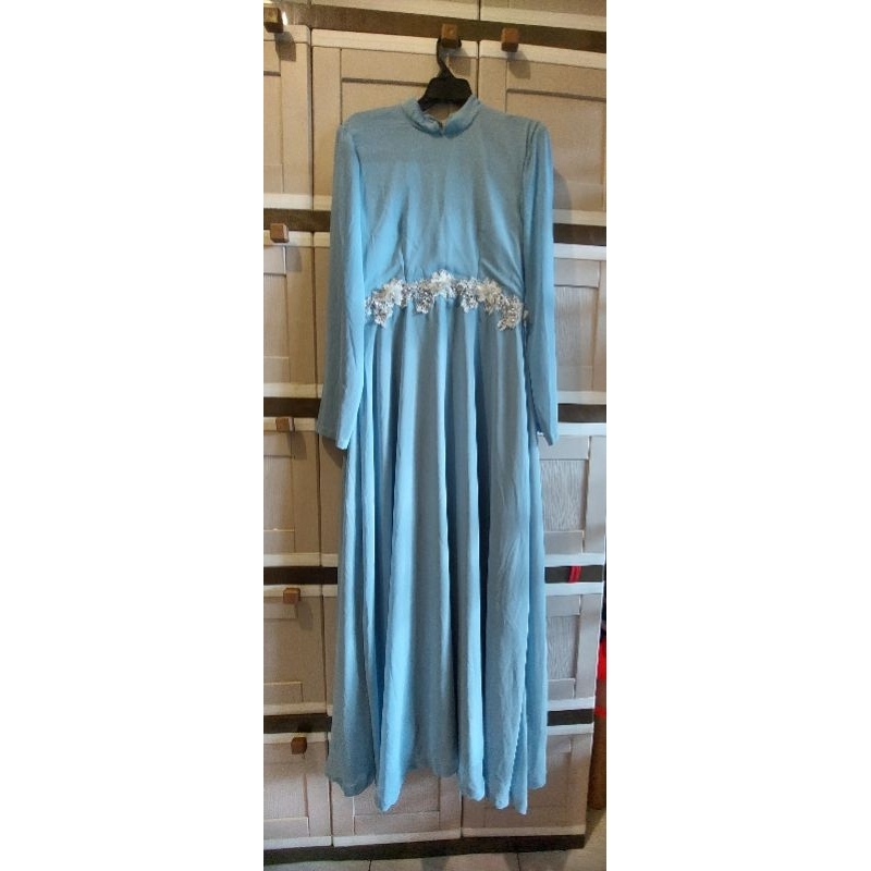 Gamis Baby Blue Preloved