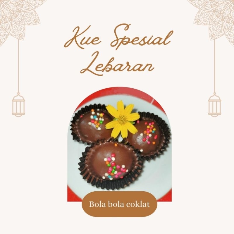 

Kue kering bola coklat/ choco ball cookies PREMIUM