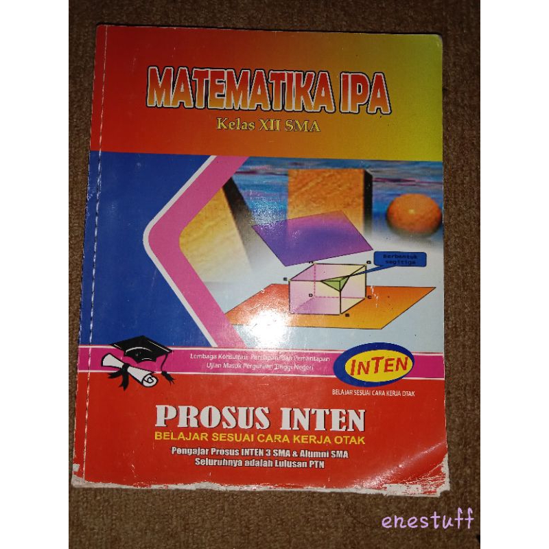 PROSUS BUKU BIMBEL INTEN Matematika IPA Kelas XII SMA (PRELOVED LIKE NEW)