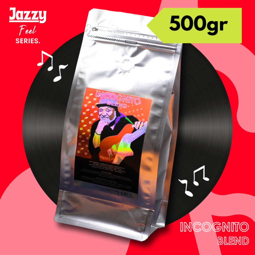 

SPECIAL Kopi Incognito Espresso Blend 500 gram (100% Arabica) by Quali Coffee