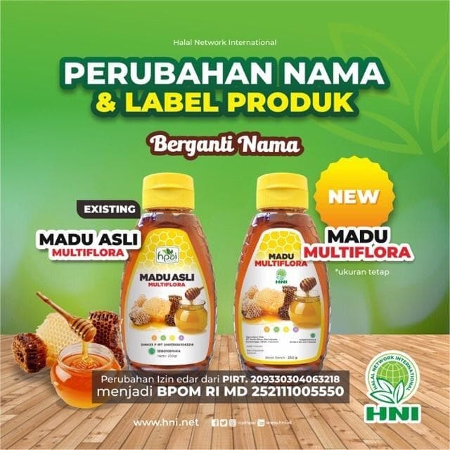 MADU MULTIFLORA 100% Garansi Asli Produk HNI HPAI
