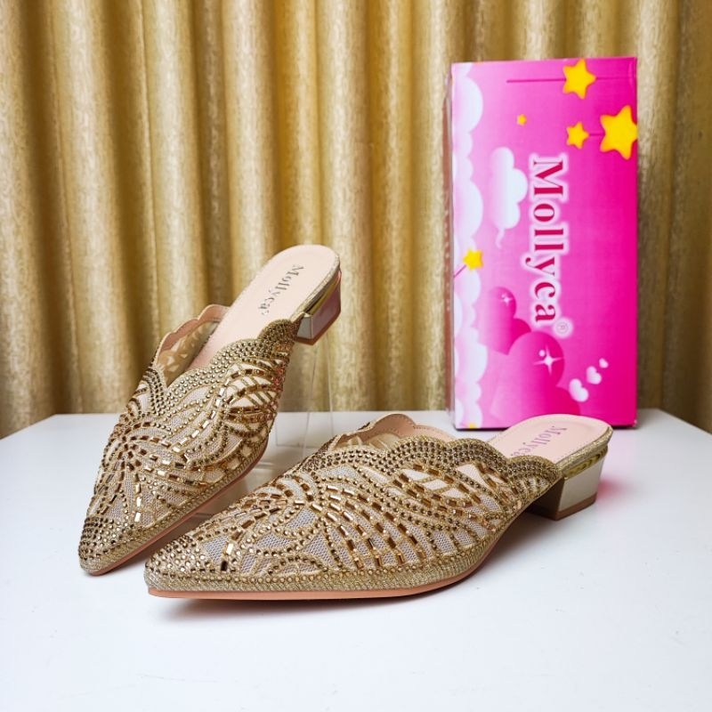 Original Mollyca ZZ383-1 & ZZ382-2 Sandal Pesta Wanita