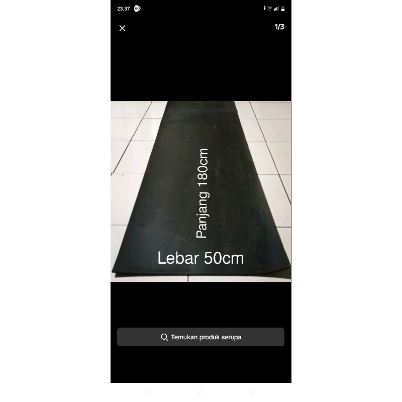 karpet karet penahan lumpur truk ukuran 50x180.cm