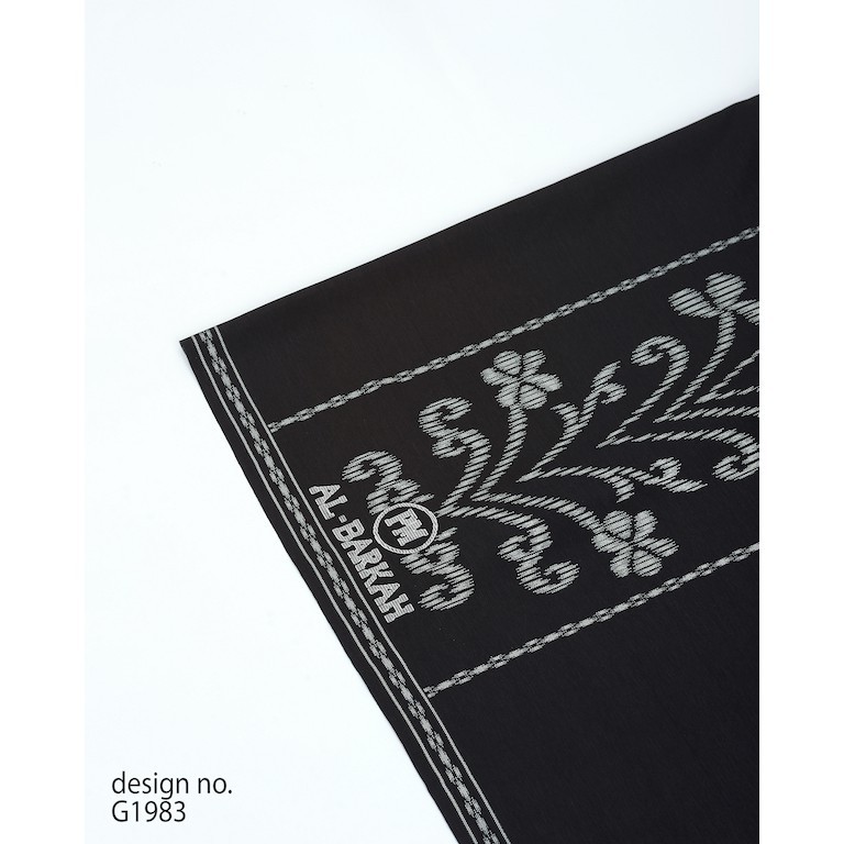 SARUNG PM AL BARKAH JUMBO HITAM DESIGN BY PULAU MAS