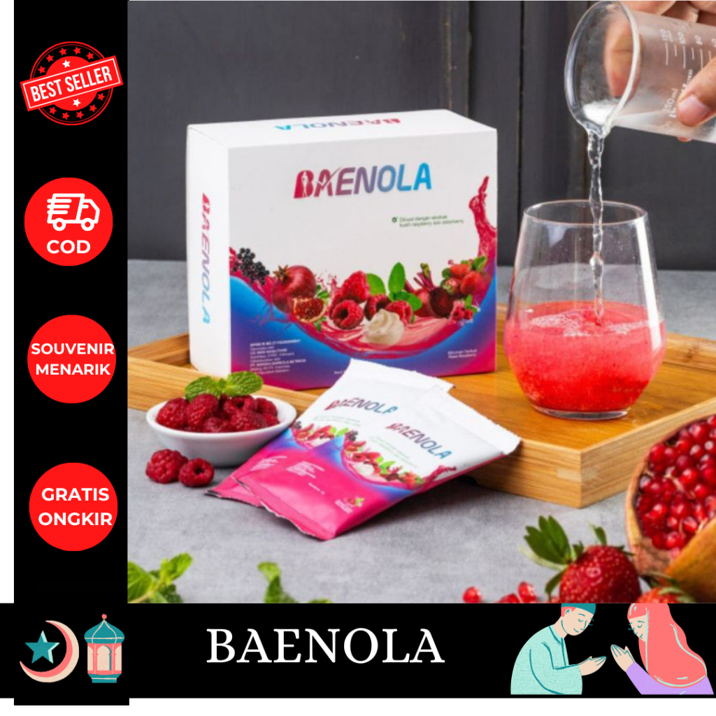 

BAENOLA minuman ekstrak buah Kaya Antioksidan rasa Raspberry (12 Sachet) - Baenola Fiber Drink