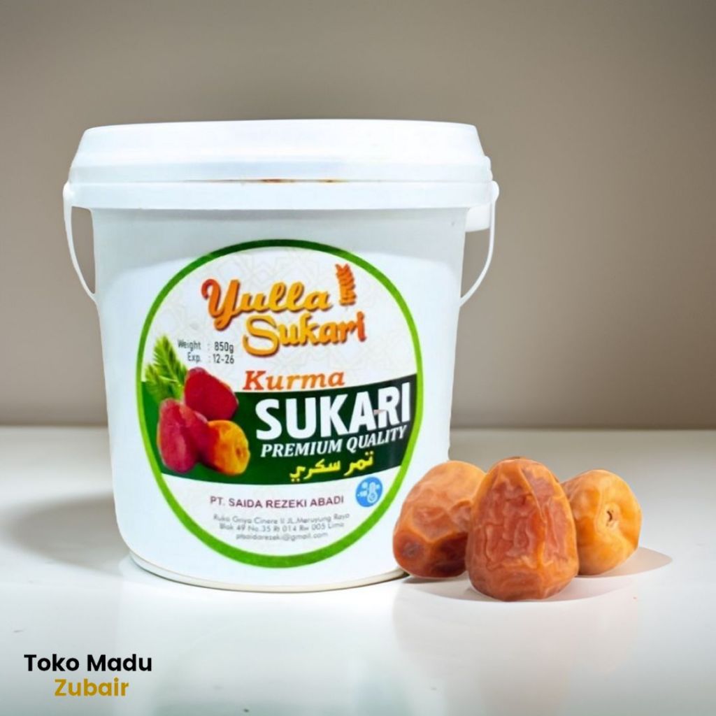 

Kurma Sukkari Ember 850 Gram | Kurma Sukari Al Qassim Grade A Premium Quality