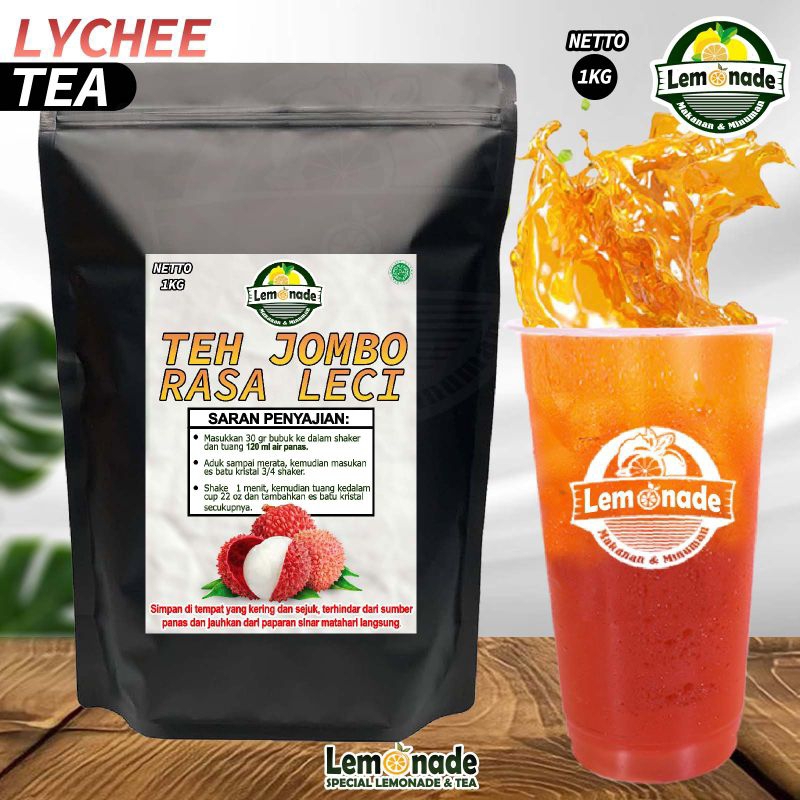 

Teh Jumbo Minuman Lychee tea 1KG / Minuman bubuk instan Premium 2