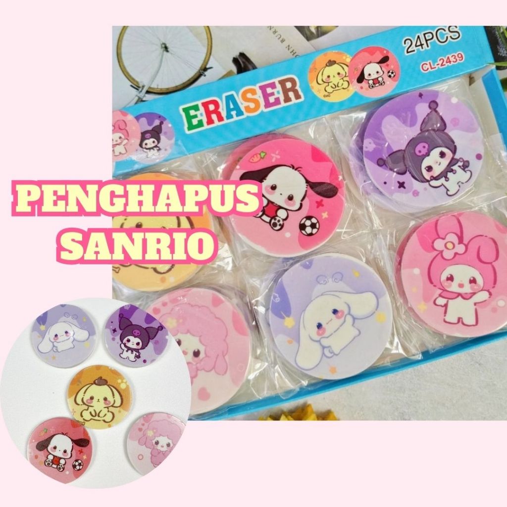

PENGHAPUS BULAT SANRIO ALAT TULIS