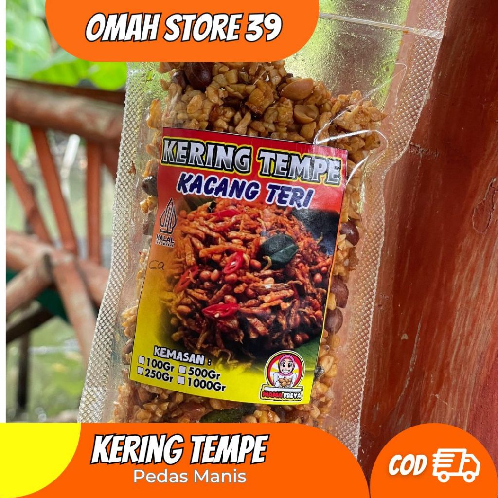 

Kering Tempe / Kacang / Teri / Pedas manis 100 gram