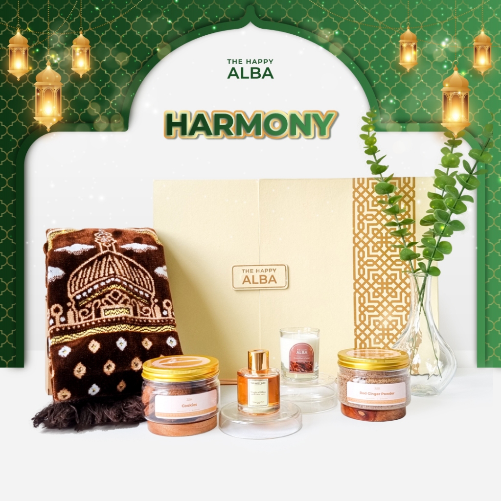 

[Eid Al-Fitr] THE HAPPY ALBA | Harmony | Scented Gift and Cookies Hampers | Hampers Idul Fitri Lebaran | Eid Mubarak | Ramadhan Kareem | Hampers Christmas Gift Natal