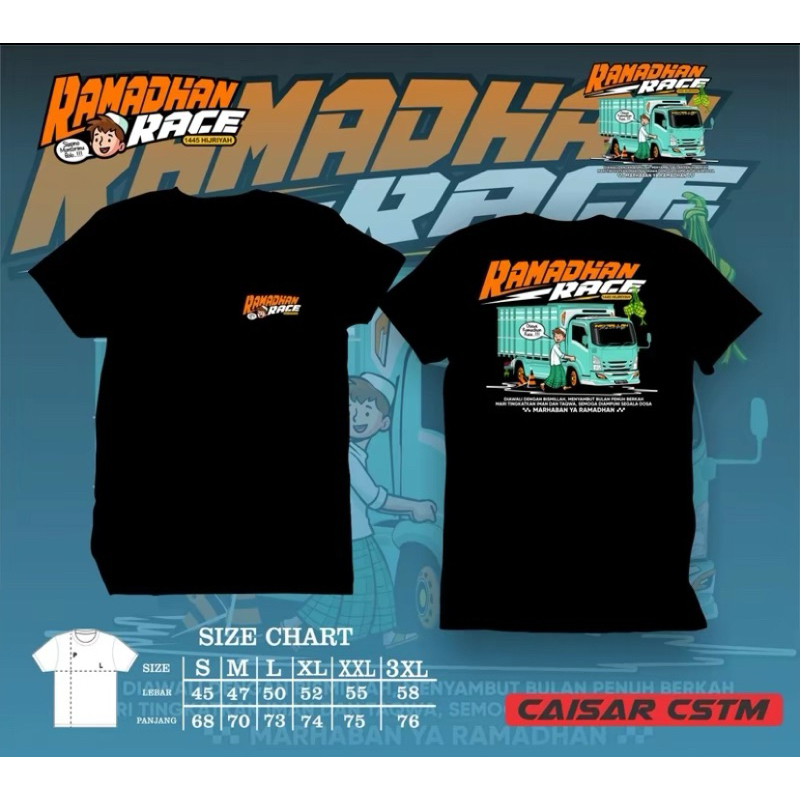 tshirt baju kaos ramadhan race truck / baju kaos truk