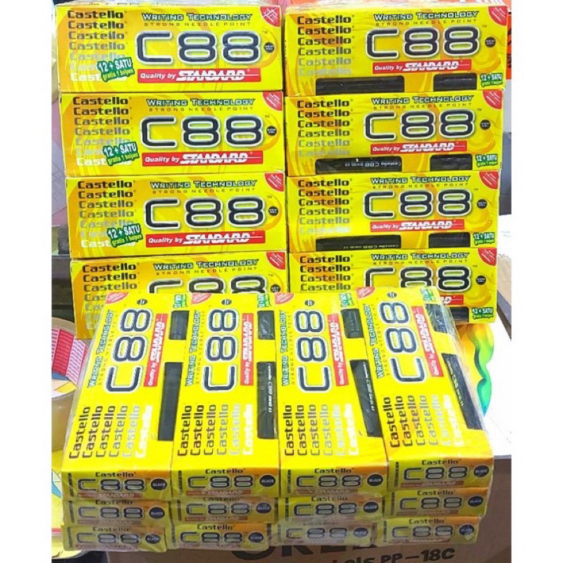

Pulpen Castello C88 1 Lusin + Free 1 Pcs