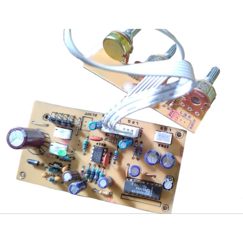 Kit Amplifier  2.1 subwoofer tda1517 dan NS4110 3 channel speaker 12v.