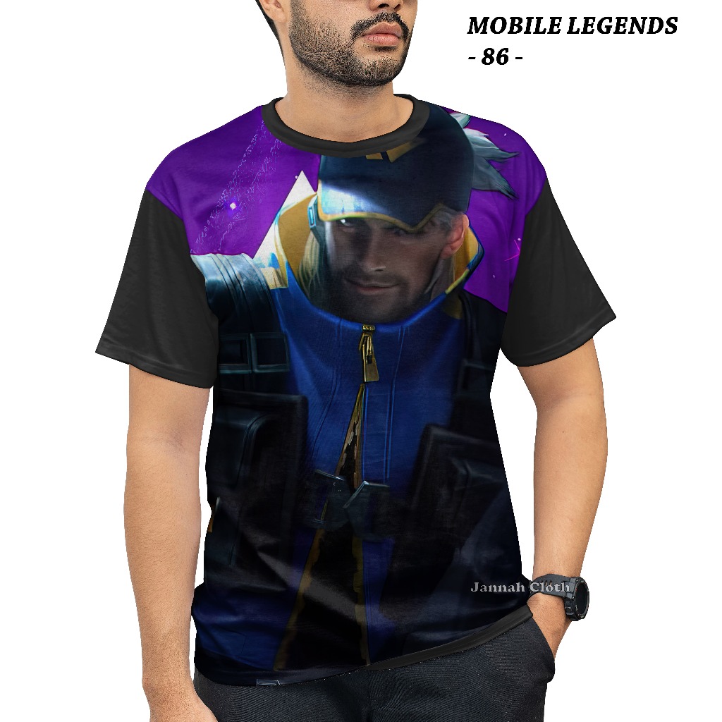 Kaos Clint Operator CL Starlight Game Mobile Legends Kode ML-86 Sablon Digital Printing