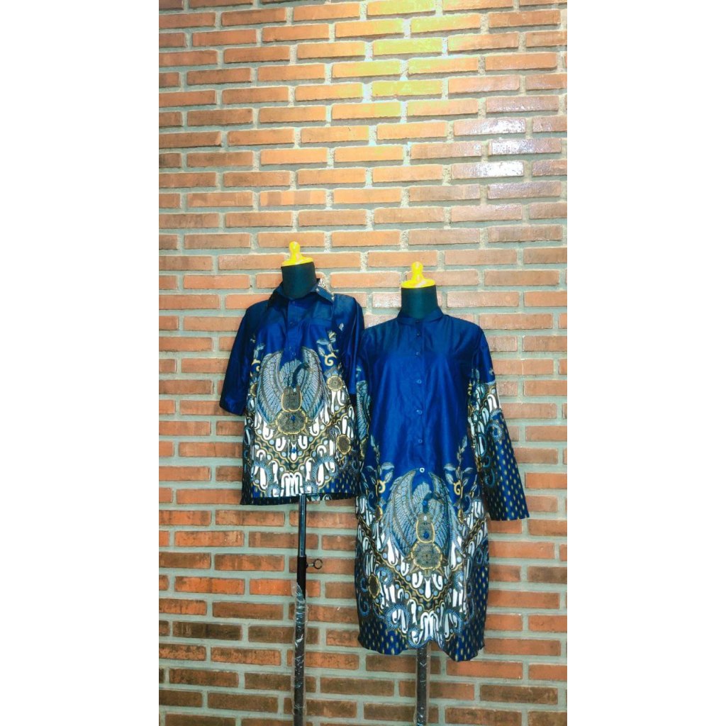 Kemeja Batik Couple / Tunik Batik Wanita / Hem Batik Pria / Outfit Batik Sarimbitan