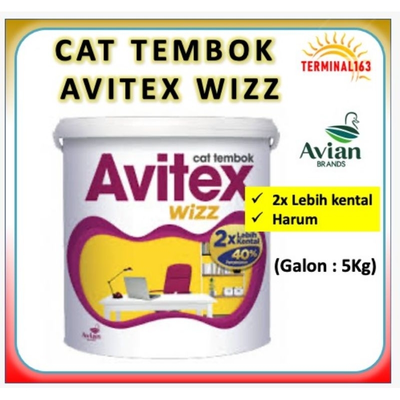 cat tembok avitex wizz 5kg