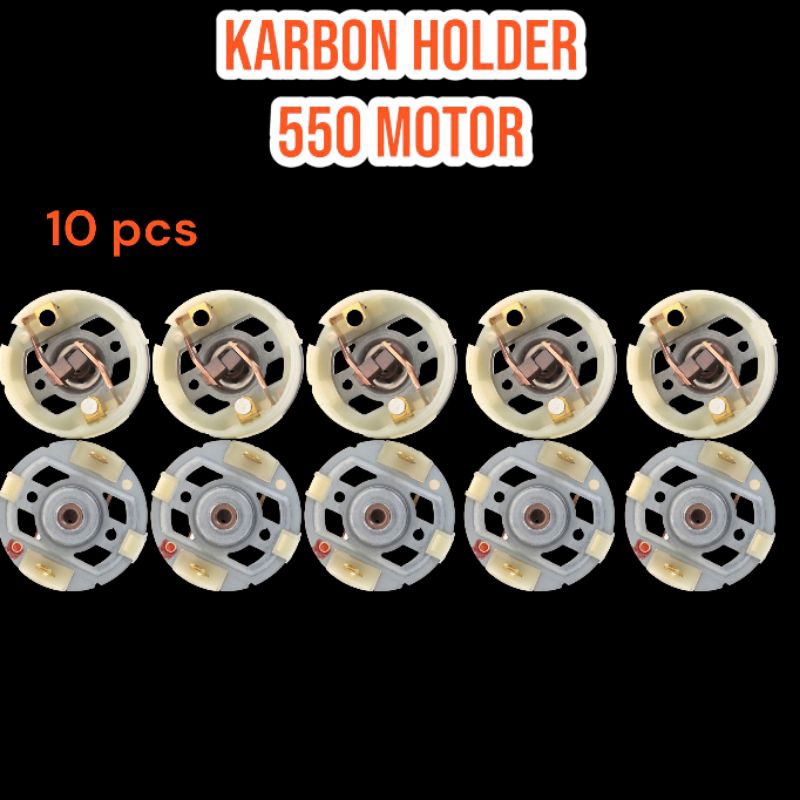 10 pcs Karbon brush+ holder 550 motor powertool cordless