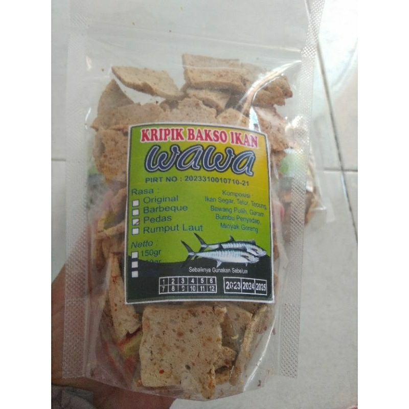 

kripik basreng kemasan 150gr rasa pedas, Barbeque, Rumput Laut dan original