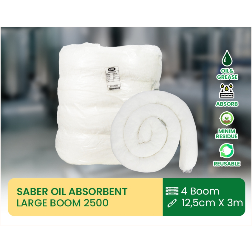 OIL ABSORBENT BOOM 12.5 X 3 METER