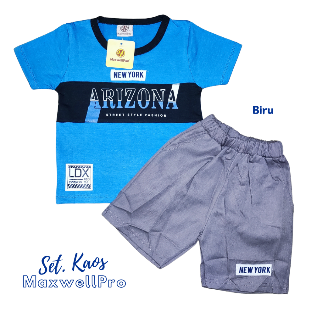 SETELAN PENDEK ANAK LAKI-LAKI 0-6 TH MAXWELLPRO ARIZONA