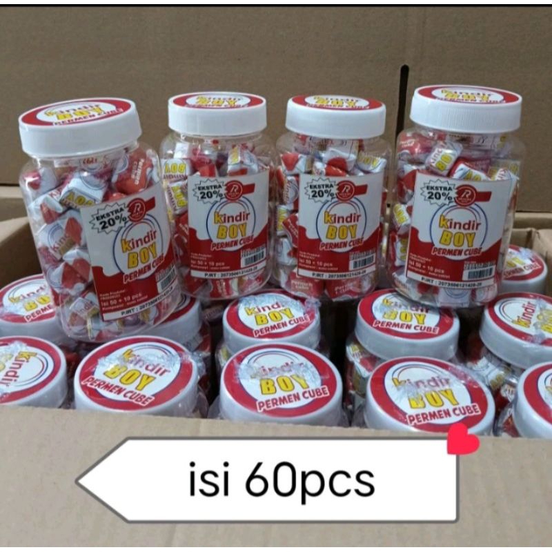 

Permen Viral Candy Cube Kinder Joy isi 60 pcs Permen viral