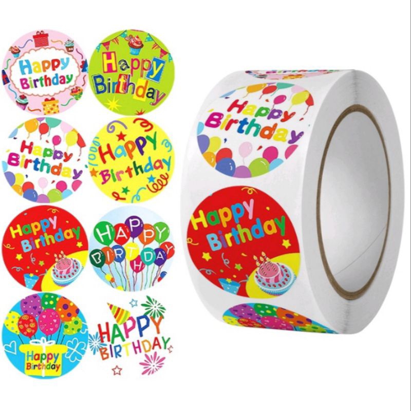 

stiker happy birthday isi 100