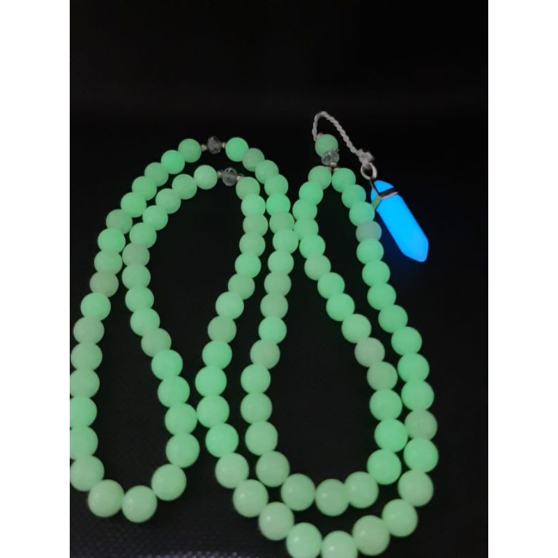 TASBIH BATU FOSFOR MENYALA DALAM GELAP