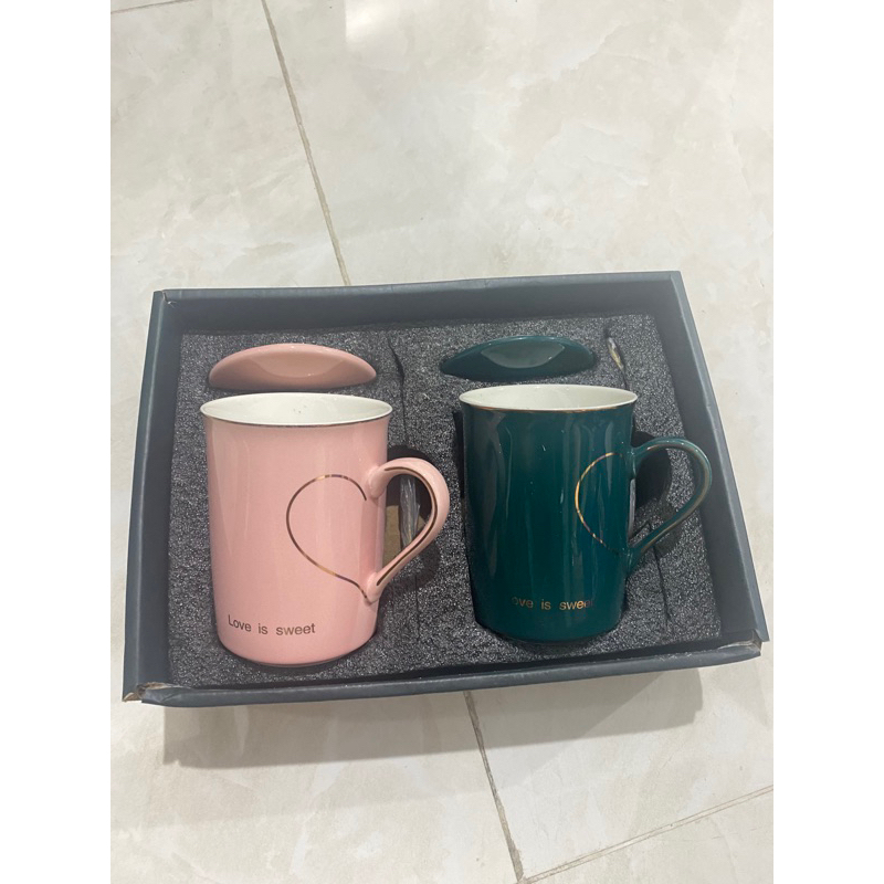 Set Gelas Keramik Couple