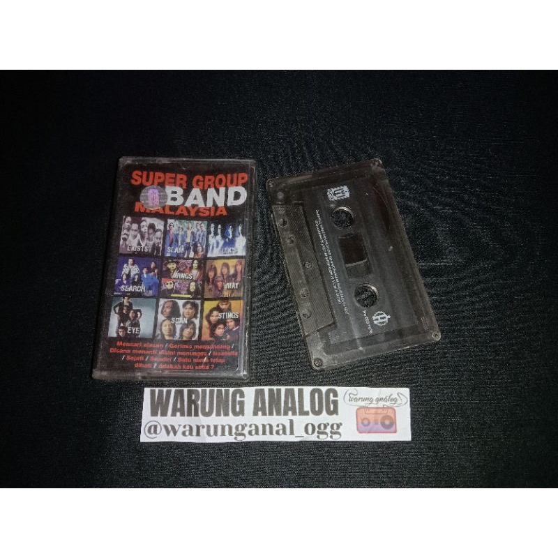 Kaset Pita Super Grup Band Malaysia (exist, slam, search, wings, may, uks, dll)