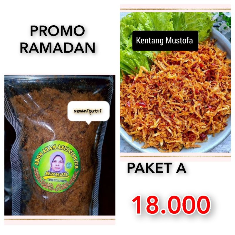 

(RAMADAN-FOOD) Bundling Paket ABON AYAM KARWATI dan KENTANG MUSTOFA PEDAS MANIS