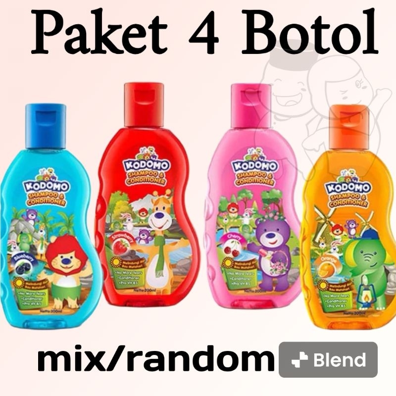 Kodomo Shampoo Conditioner 45 ml / Kodomo Shampo Anak 45ml