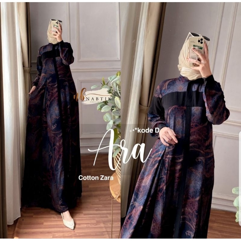 ARA DRESS ORI NABTIK/ALSA ORI BERLABEL NABTIK( ORI 100% UANG KEMBALI)