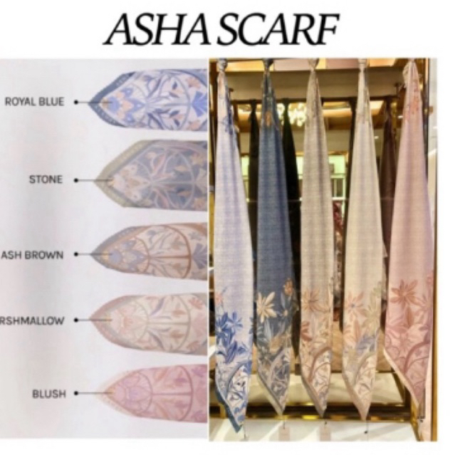 preloved asha scarf stone wearing klamby