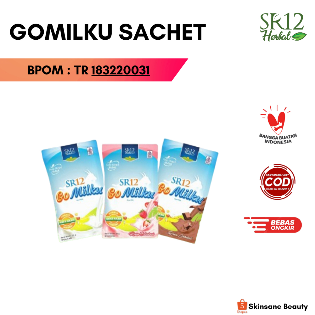 

Gomilku Sachet SR12 Praktis Susu Kambing Etawa Tinggi Kalsium Kaya Vitamin Mineral