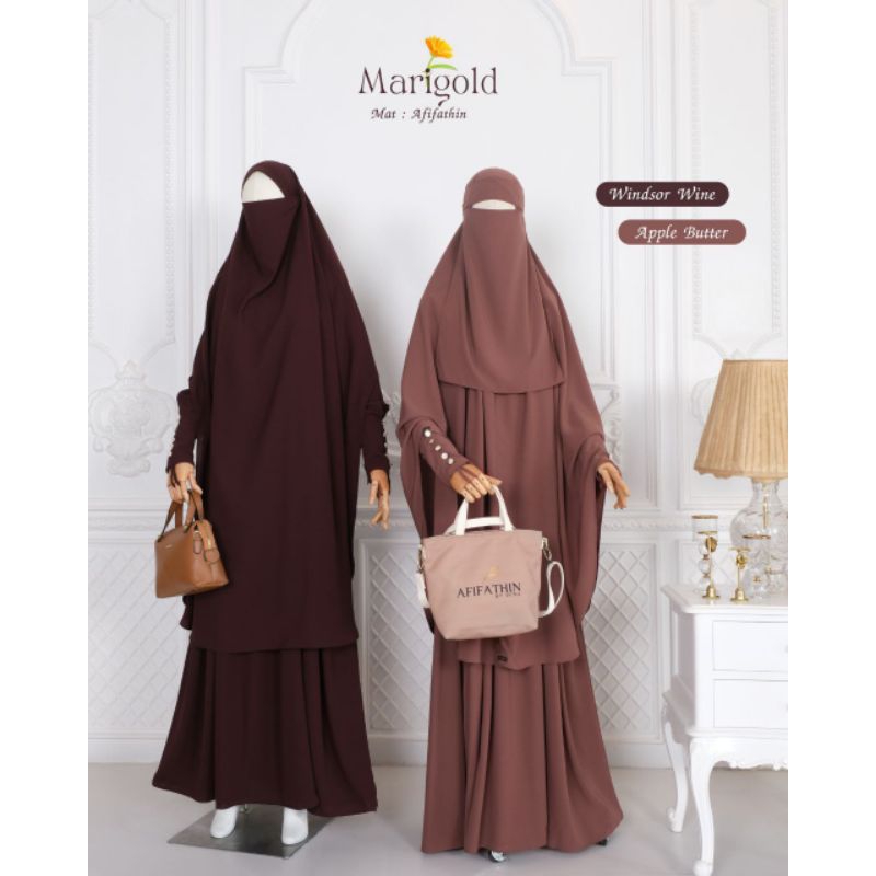 Marigold Set Gamis Cadar Afifathin by Nacita