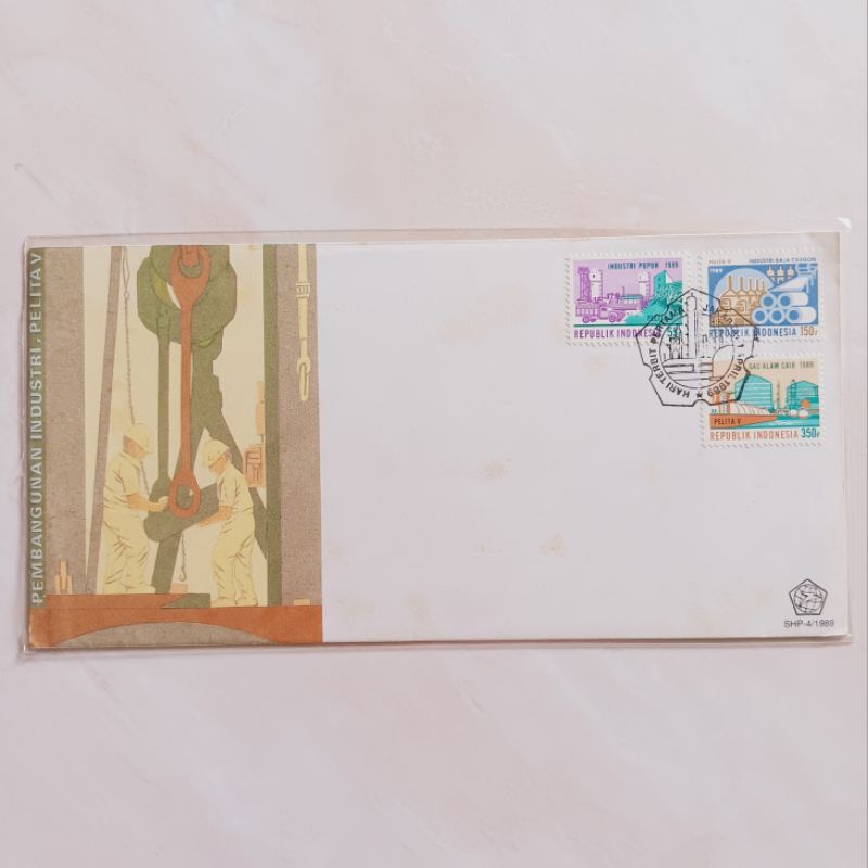 

FDC SHP Sampul Hari Pertama Indonesia 1989 Pelita V Mint