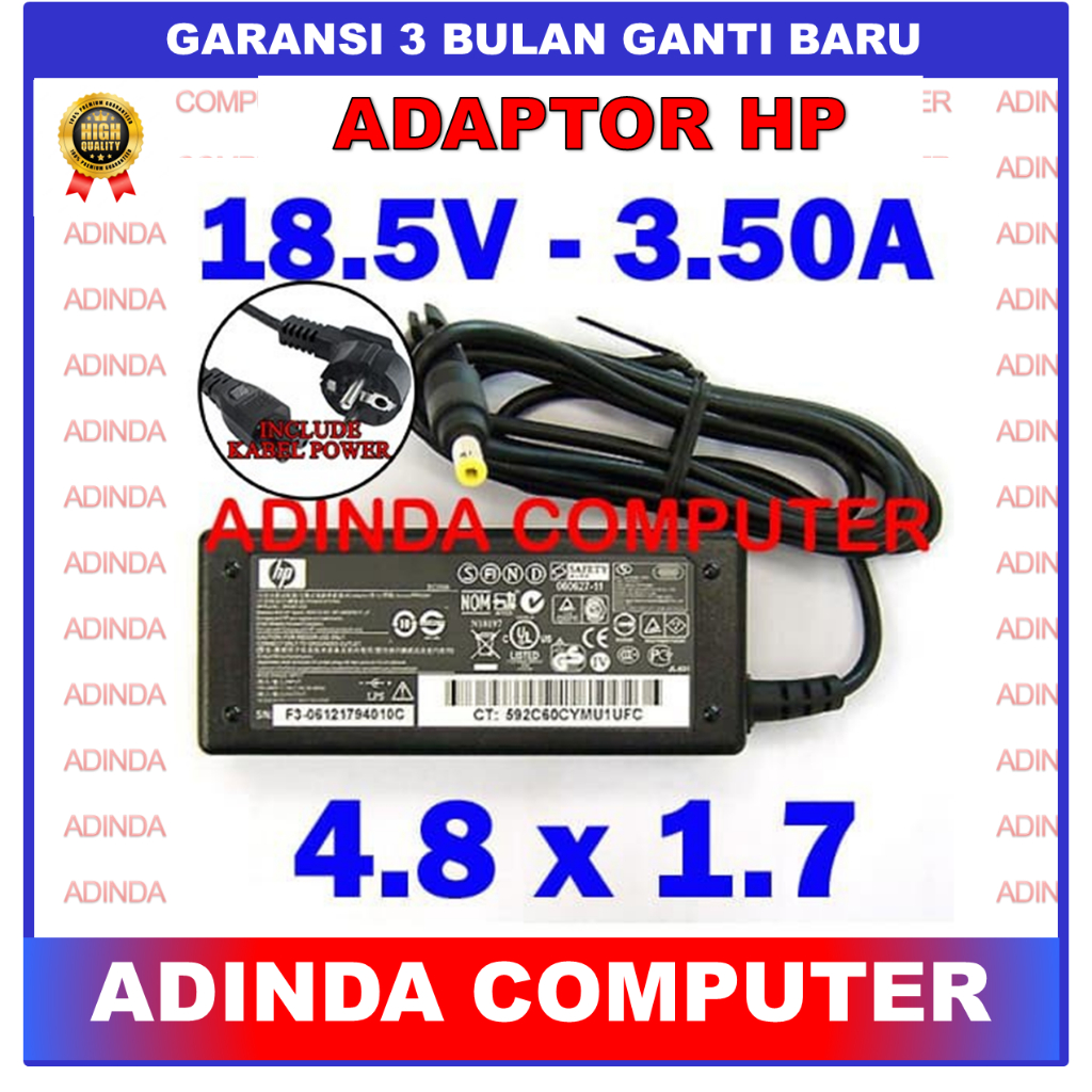 Adaptor Charger Hp Compaq EVO N800v N800w N1000 N8000 N1000C ORI