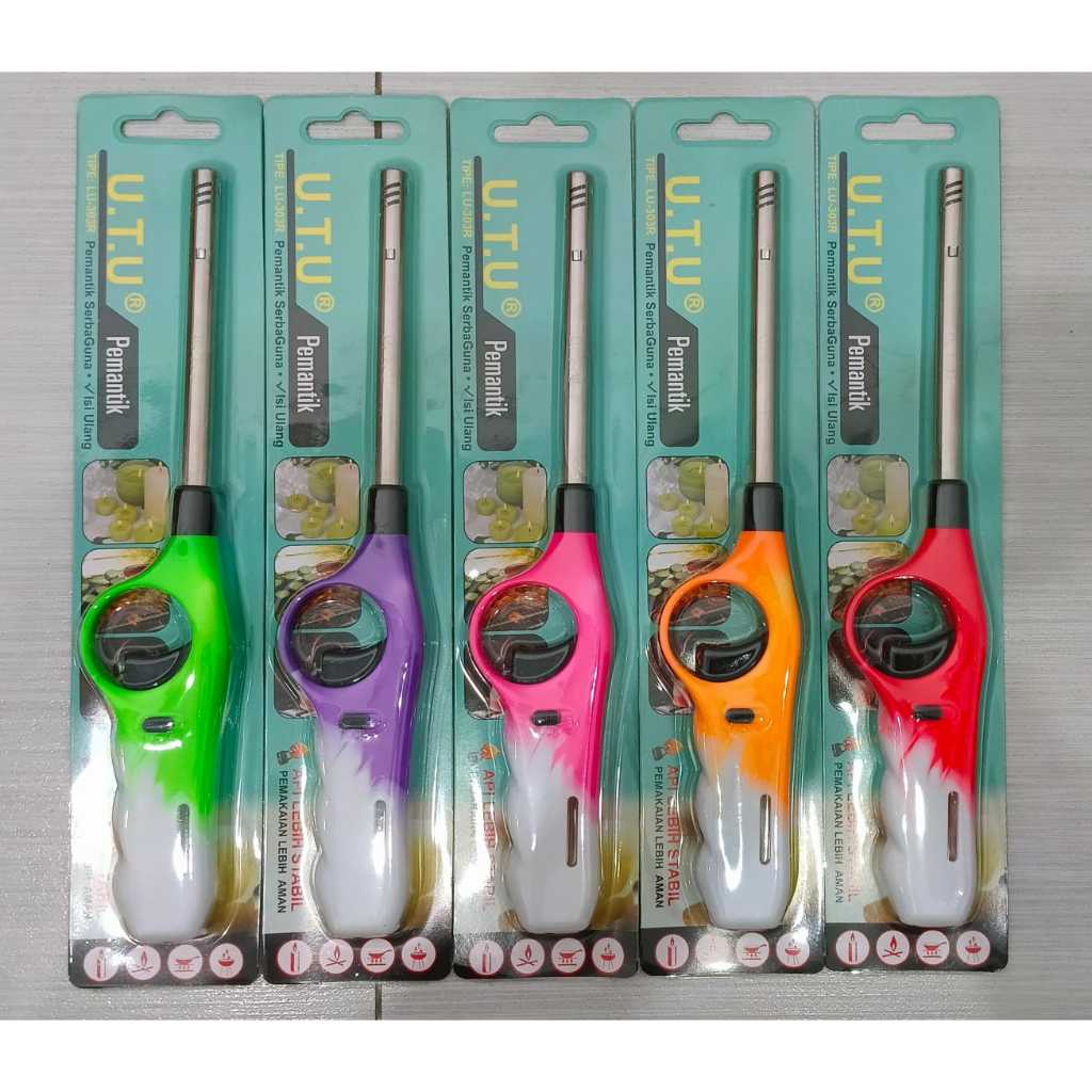 Korek Api Gas Pemantik Lighter UTU Pemantik Kompor Gas Bisa Isi Ulang