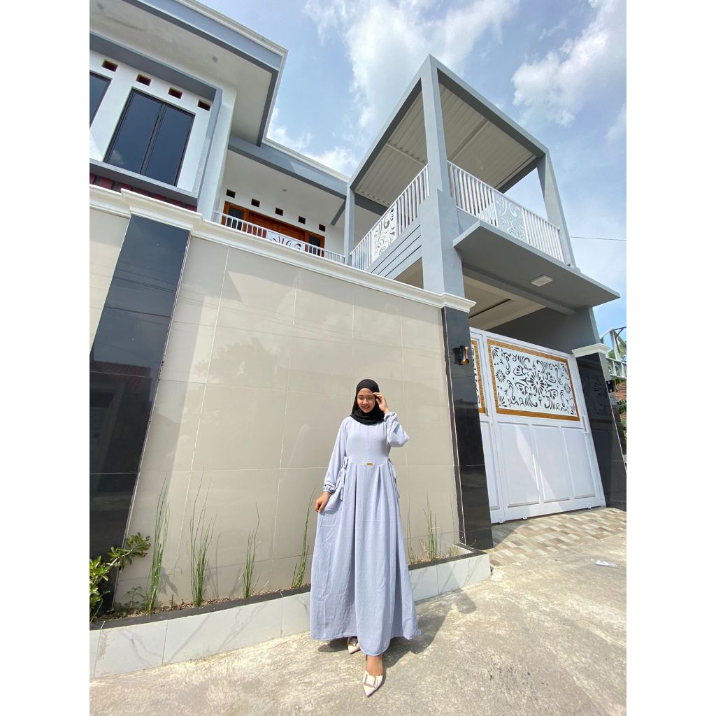 GAMIS NIKITA CRINKLE AIRFLOW TERBARU LD 110CM PB 130-6