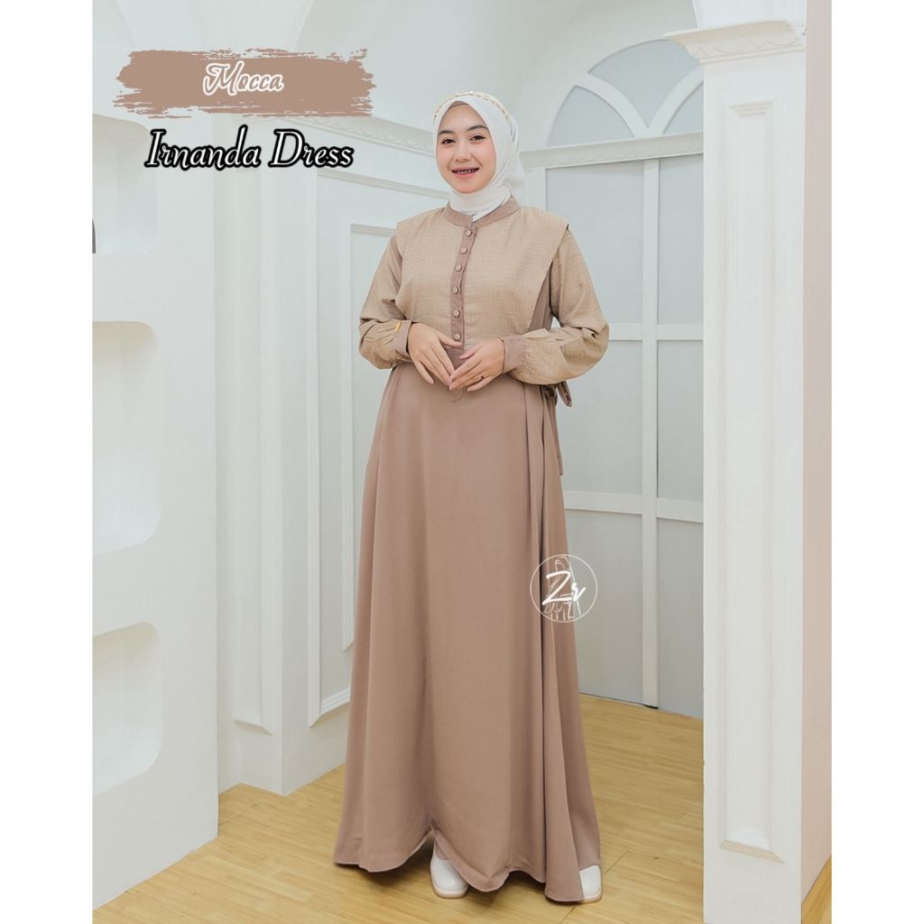 IRNANDA DRESS ORI TERBARU DARI ZIRA GAMIS VIRALL 2024