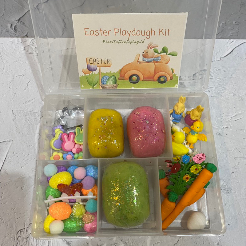 Playdough Kit paskah / Playdough Set Easter / Hampers playdough / playdough paskah