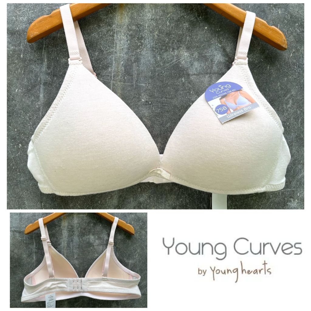 CODE BYC296 BEI Bra Young Curves by Young Hearts Size hanya 32B, 34B, 34C, 36B, 36C