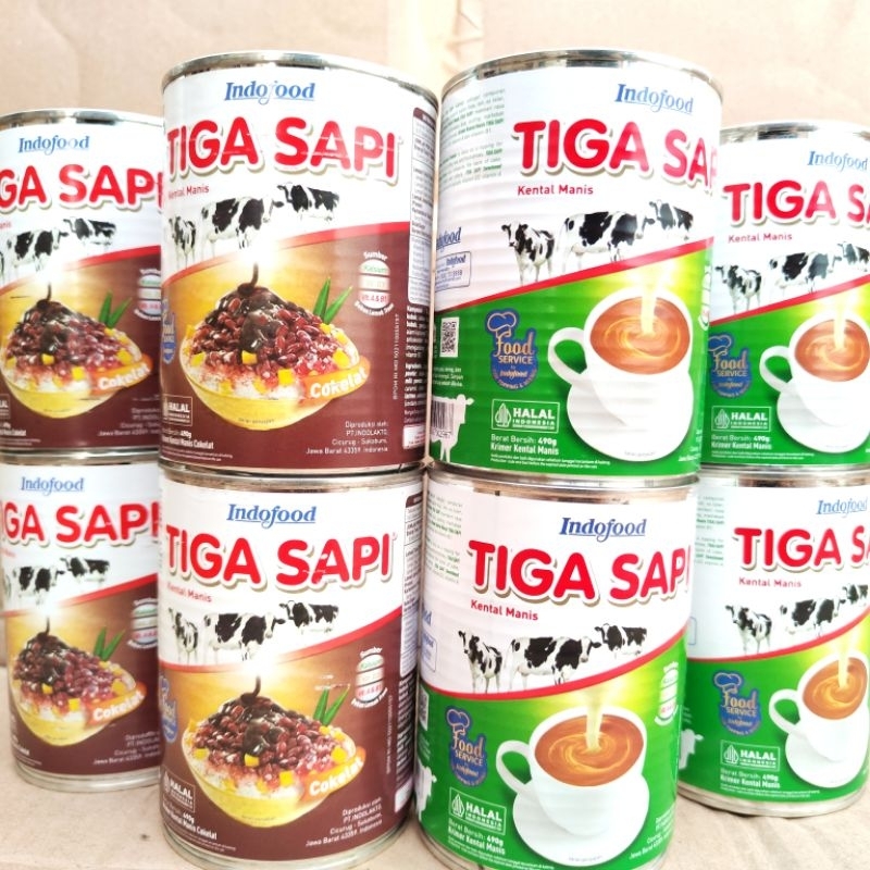 

susu tigasapi 490gr kkm tigasapi putih / coklat 490gr / susu kental manis tigasapi 490gr / cap enak saset 37gr