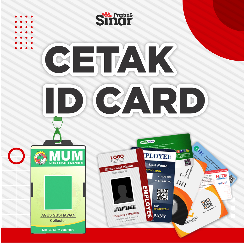 

KARTU ID CARD BAHAN PVC ANTI LUNTUR ANTI AIR ANTI NGELUPAS CETAK TINTA LASER