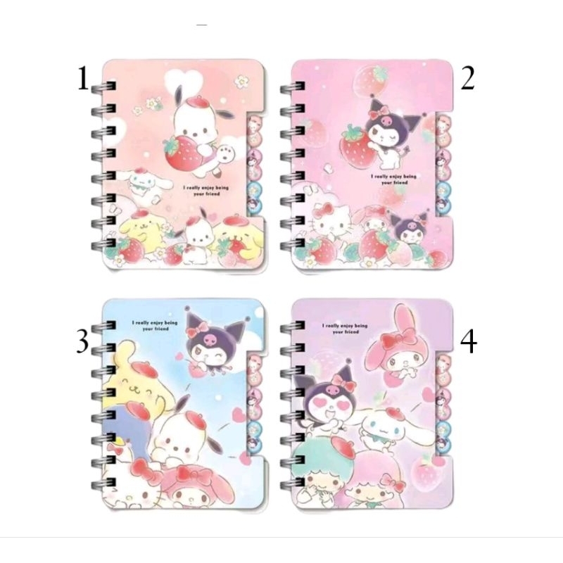 

Notes spirall motif karakter Sanrio✨