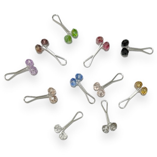Klip Hijab Turki Bros Dagu Crystal Jepit Hijab Brooch Pin Klip Tuspin Tusuk Jilbab