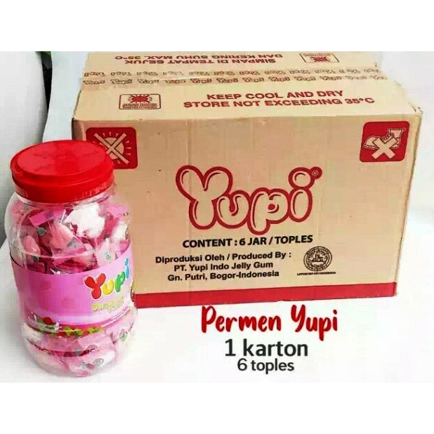 

{ECER PERTOPLES} READY SIAP KIRIM PERMEN YUPI STRAWBERRY KISS EXP 2026