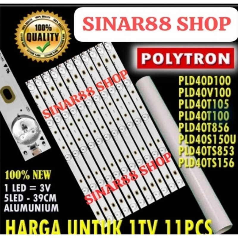 BACKLIGHT TV LED POLYTRON 40 INC 40" BL PLD40T100 PLD50T856 PLD40S150U